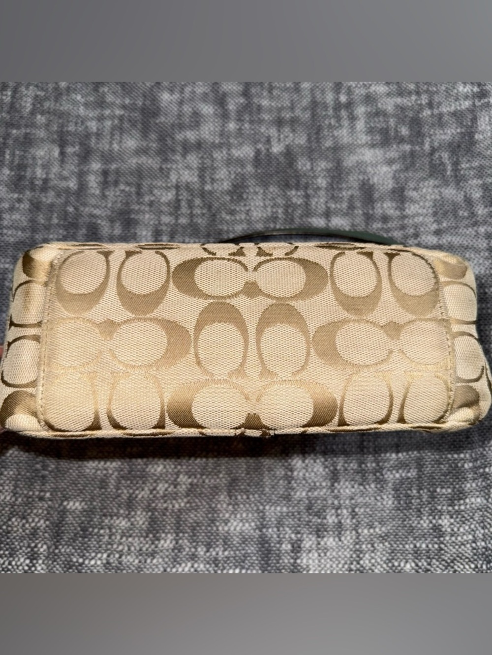 Coach Vintage Pastel Spring Patchwork Baguette Purse Y2K shoulder leather Canvas - Picture 8 of 10